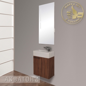 АКВАТОН, Комплект для ванной Акватон Эклипс 46 Эбони темный