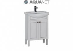 AQUANET, Комплект для ванной Aquanet Честер 60 Белый/патина серебро