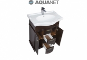AQUANET, Комплект для ванной Aquanet Луис 80 Темный орех 