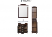 AQUANET, Комплект для ванной Aquanet Луис 80 Темный орех 