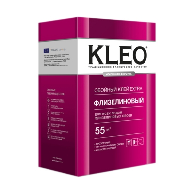 KLEO, Клей KLEO Extra 55 Line Premium  для всех видов флизелиновых обоев 