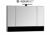 AQUANET, Зеркало-шкаф Aquanet Верона 100 Черное