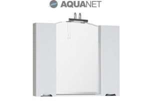 AQUANET, Зеркало-шкаф Aquanet Асти 105 Белое 