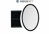AQUANET, Панель с полками Aquanet Опера 115 Черная