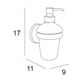 INDA, Дозатор для жидкого мыла Globe A25120CR21