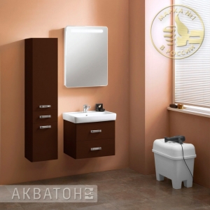 АКВАТОН, Комплект для ванной Акватон Америна 60 Темно-коричневый