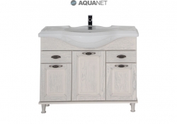AQUANET, Комплект для ванной Aquanet Тесса 105 Жасмин/Серебро