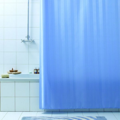 Шторы для ванной,  BACCHETTA, Штора для ванной Bacchetta 180х200 Rigone синяя - купить с доставкой по Москве - Интернет магазин smkimshop.ru