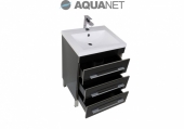 AQUANET, Комплект для ванной Aquanet Верона 90 Черный