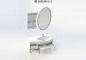 AQUANET, Комплект для ванной Aquanet Опера 115 Черная с ящиками R/L 