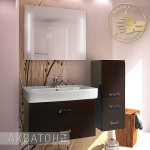 АКВАТОН, Комплект для ванной Акватон Америна 80 Темно-коричневый