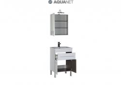 AQUANET, Комплект для ванной Aquanet Верона 58 Белый с дверцами