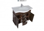 AQUANET, Комплект для ванной Aquanet Луис 90 Темный орех