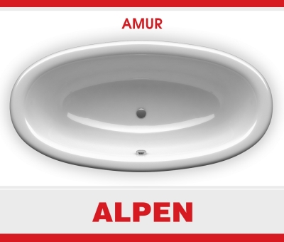 ALPEN, Акриловая ванна  Alpen Amur 180x90 см