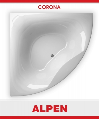 ALPEN, Акриловая ванна  Alpen Corona 150x150 см