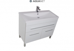 AQUANET, Комплект для ванной Aquanet Верона 90 Белый с дверцами