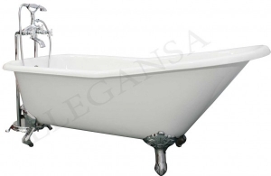 ELEGANSA, Чугунная ванна Elegansa Schale Chrome (170х76х46)  