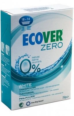 Ecover Стиральный порошок универсальный WHITE BIO ZERO экологический, 750 гр 