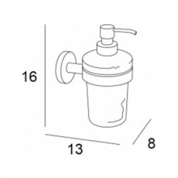 INDA, Дозатор для жидкого мыла Gealuna A10120CR03