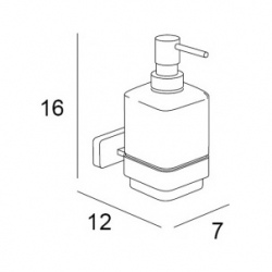 INDA, Дозатор для жидкого мыла Lea A19120CR21