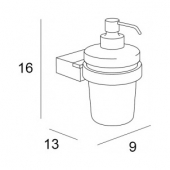 INDA, Дозатор для жидкого мыла Logic A33120CR21