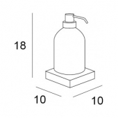 INDA, Дозатор для жидкого мыла Logic A3312ZCR21