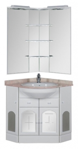AQUANET, Комплект для ванной Aquanet Ринконера Европа 70 угловой Белый