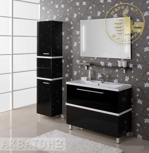 АКВАТОН, Комплект для ванной Акватон Турин 100 с белой панелью