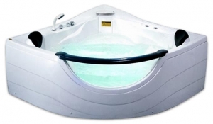 APPOLLO, Акриловая ванна Appollo A-2121А (152х152см) c подсветкой, аэромассажем 