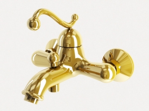 GRO WELLE, Смеситель для ванны GRO Welle Muskat Gold