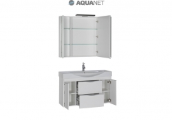 AQUANET, Комплект для ванной Aquanet Франка 105 Белый