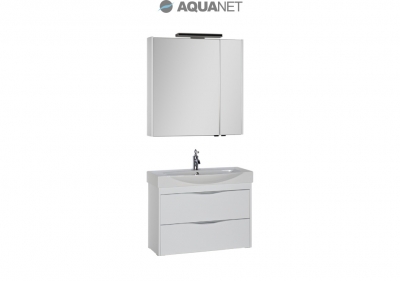 AQUANET, Комплект для ванной Aquanet Франка 85 Белый