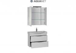 AQUANET, Комплект для ванной Aquanet Франка 85 Белый