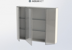 AQUANET, Зеркало-шкаф Aquanet Орлеан 105 Белый